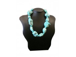 Turquoise stone Necklace "Natural"...ON SALE!
